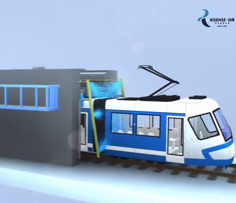 Air Energy Train Wash Machine