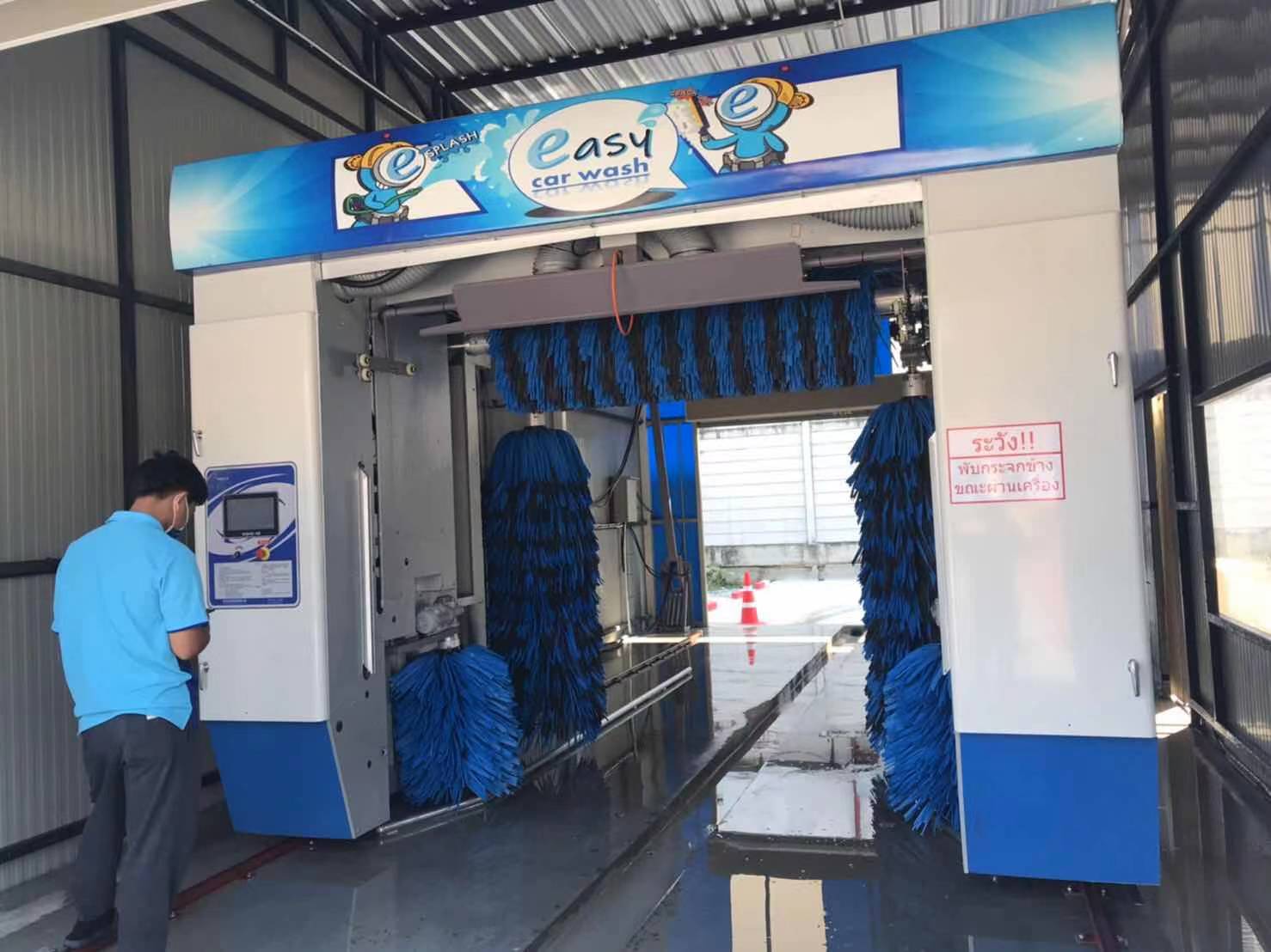 Risense rollover car wash machine installed in Thailand! 