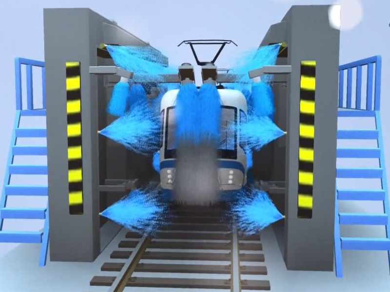 Machine de lavage du train de service personnalisé 